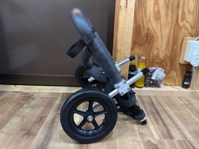 長野県のポメラニアン×チワワ　くうちゃんの車椅子